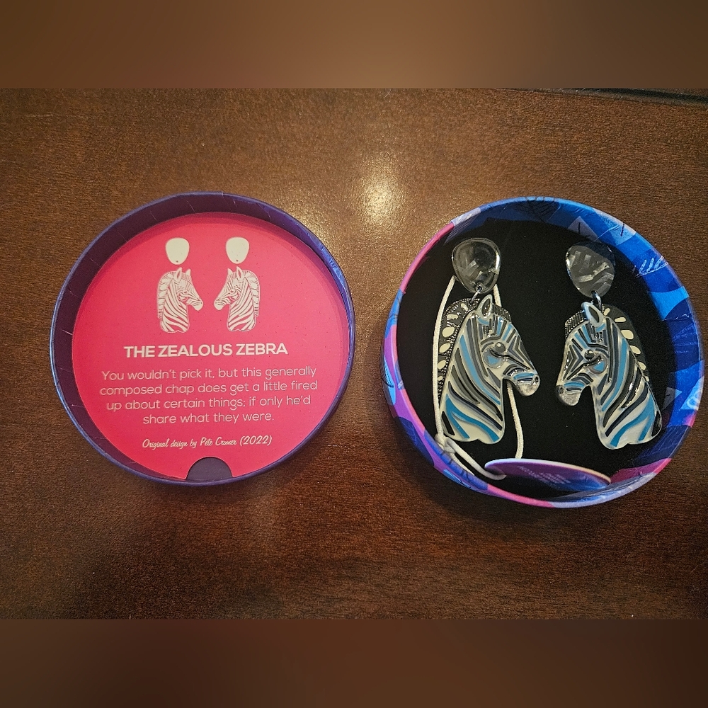 Zebra Earrings